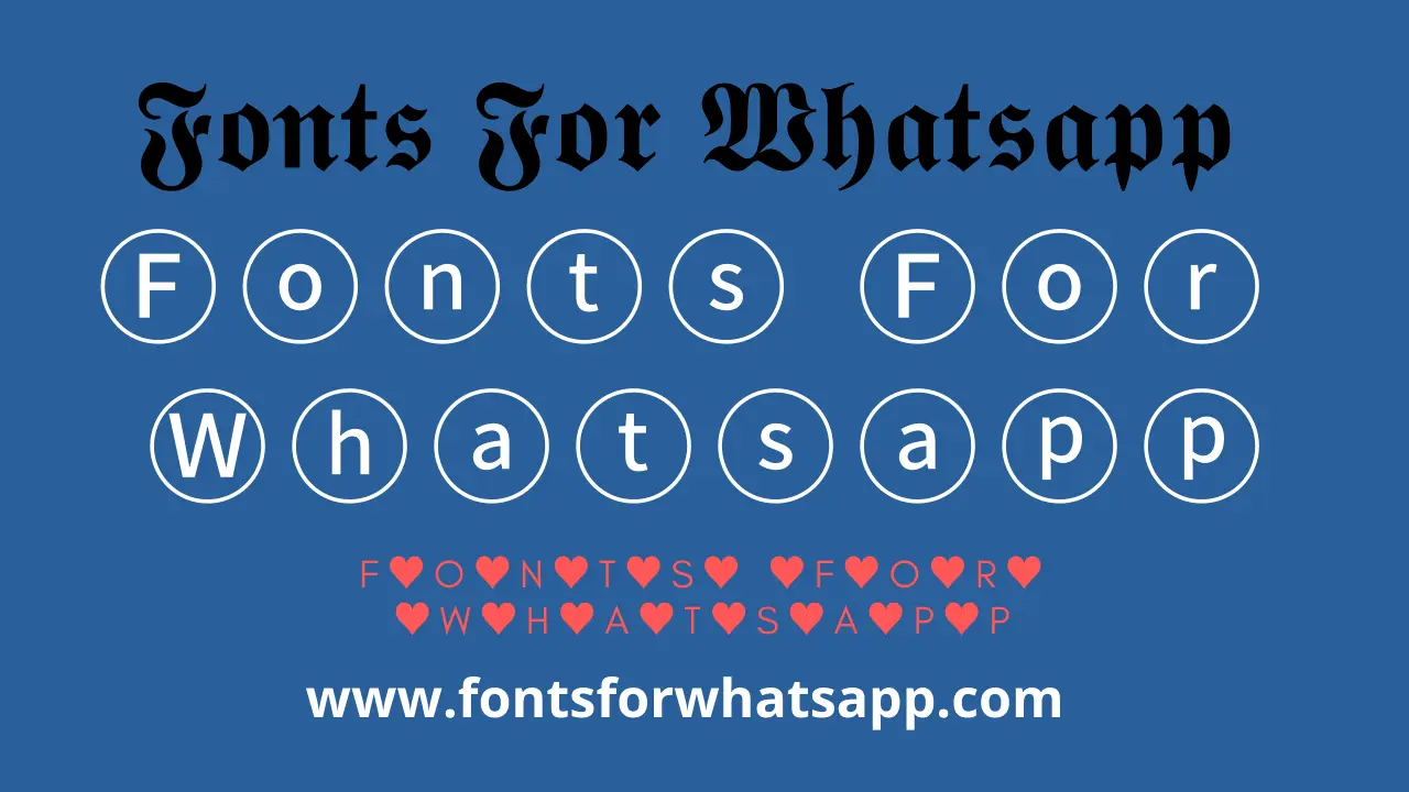Whatsapp Fonts